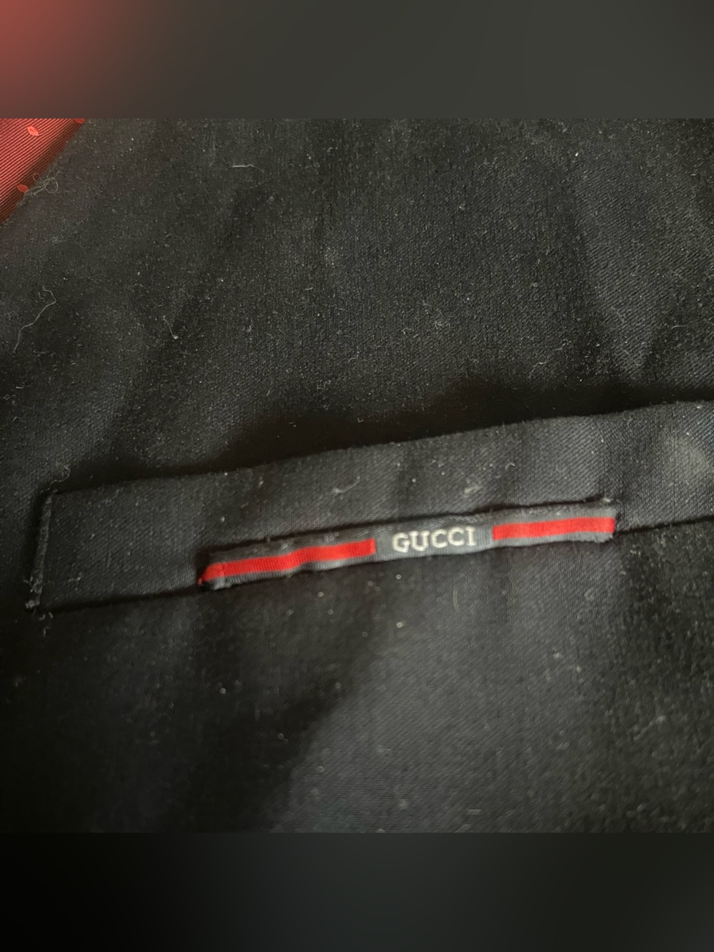 Gucci Black Vest with Signature Red & Green Web Stripe - Picture 7 of 9